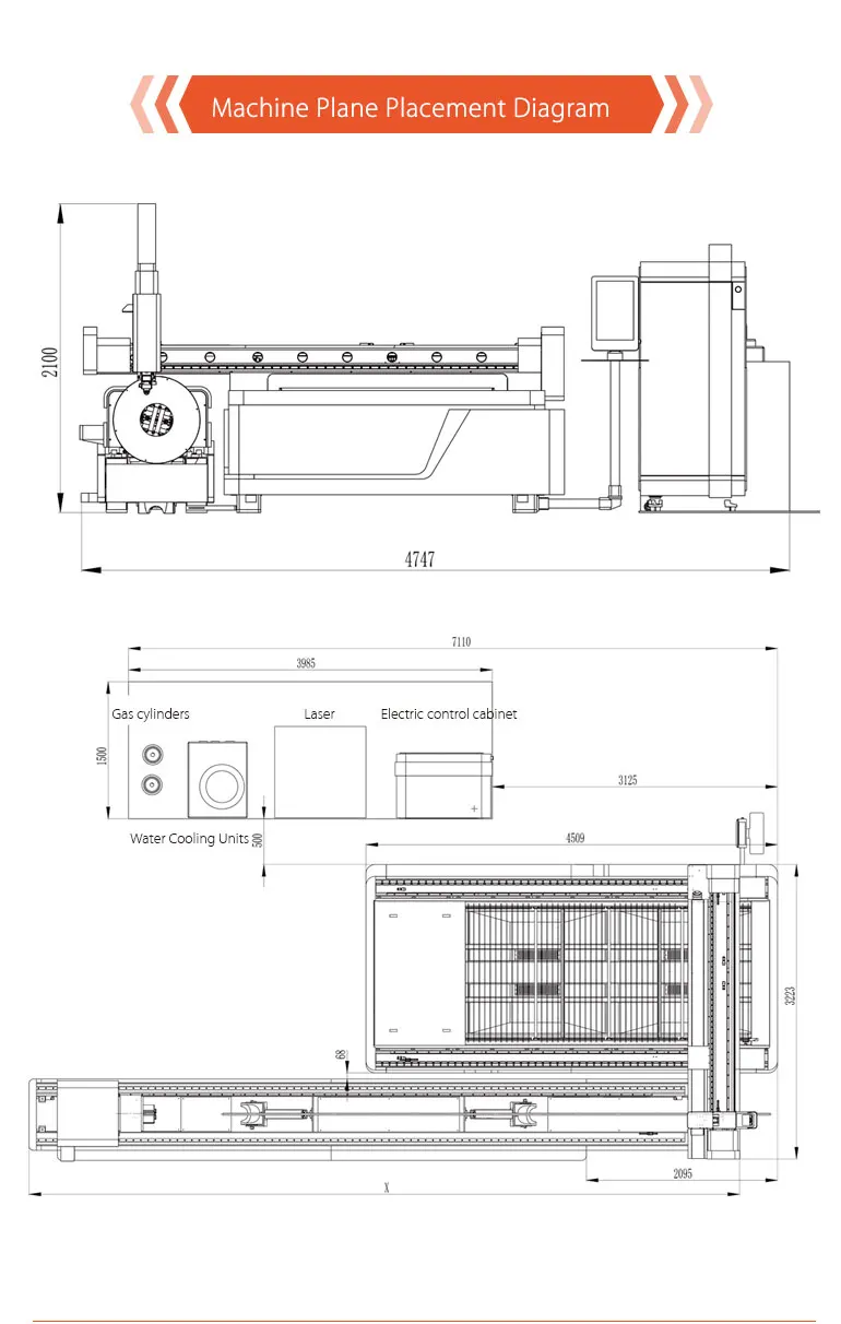 Laser Cutting Machine 1000w Price / Cnc Fiber Laser Cutter Sheet Metal