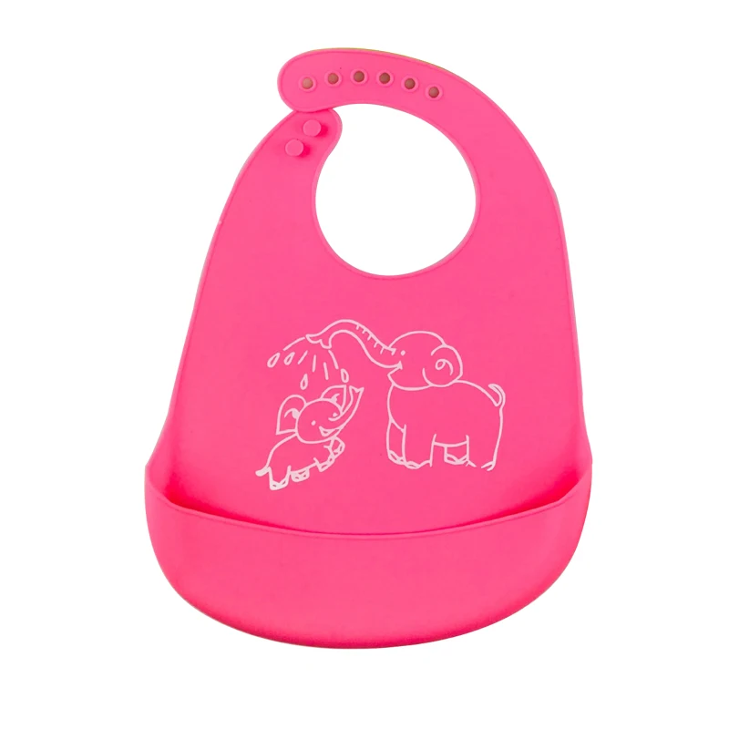 Waterproof silicone bib easy to wipe clean, comfortable, soft, keep stains, consume less time, clean after meals, baby kits