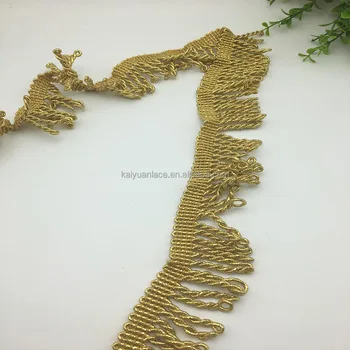Sewing Craft Twisted Rope Frange Lurex Gold Bullion Metallic