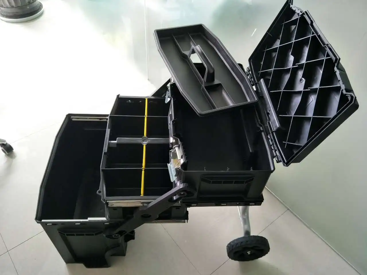 Tool Storage Box Empty Toolbox Tool Box Trolley Plastic Lockable