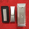 Stainless steel duplex 2205 frameless12mm glass pool fencing railings mini face mount glass spigot