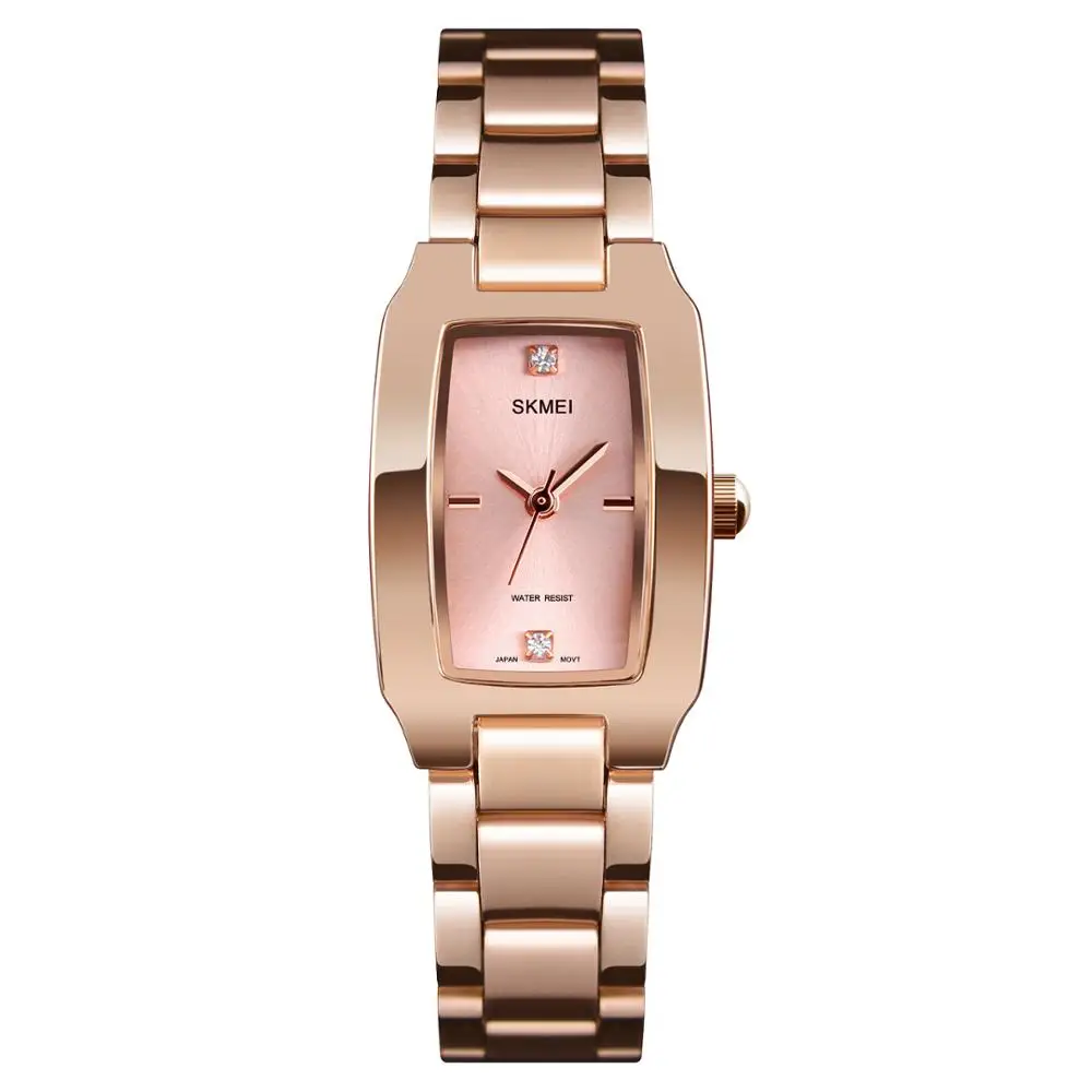 

SKMEI 1400 Jam Tangan Ladies Wrist Watch Women watches 2018 Quartz Watch, Rose gold, gold, silver,black/customized