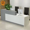 Marble Salon Office Reception Desk Table Front Design Counter