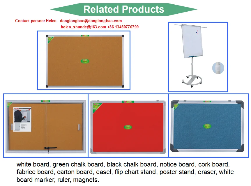 Aluminium Frame Customized Colors Abs Corner Blue Notice Board Standard