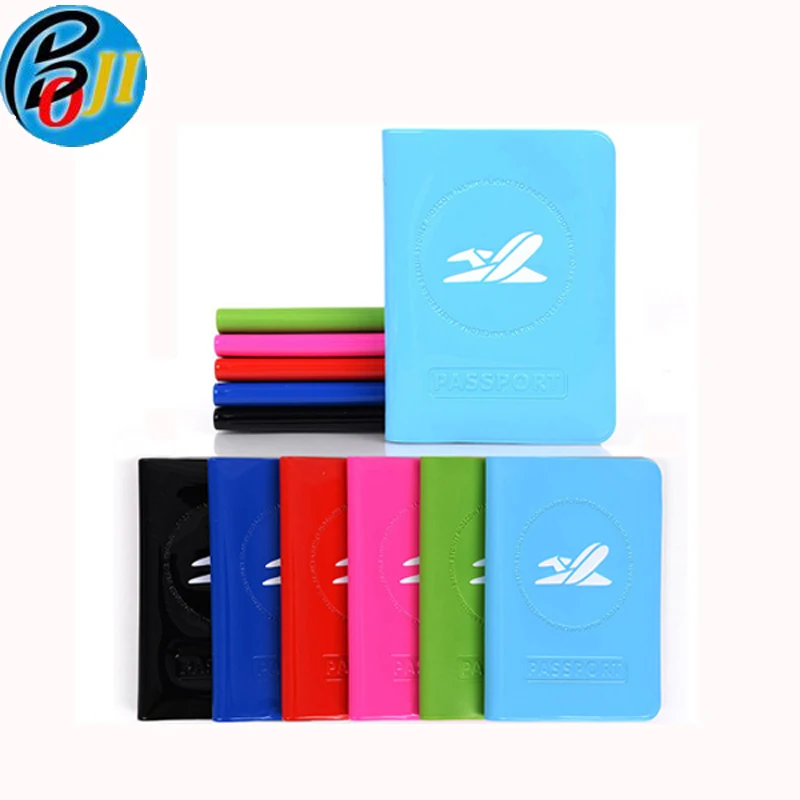 

The Plane Design Pvc Passport Cover for Women Passport Holder ID Credit Passport Protective