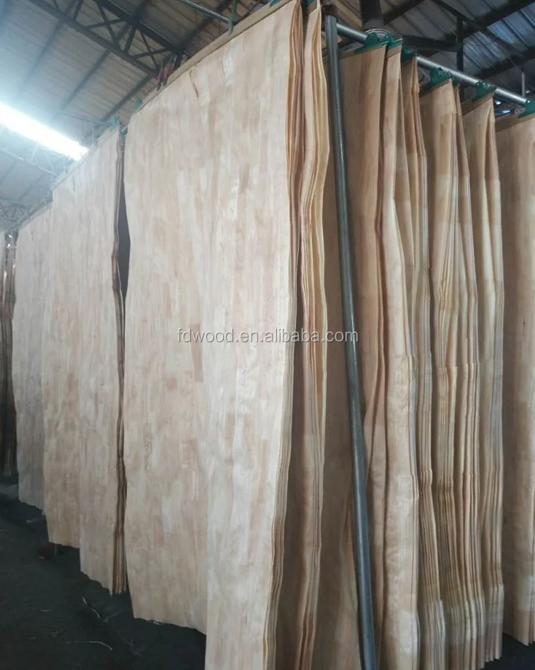 
0.16mm China Slice Cut Rubber Wood Veneer 