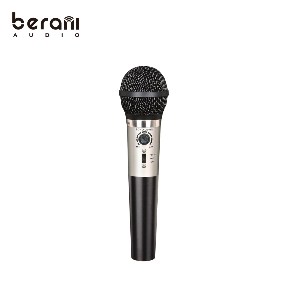 

Berani Audio Factory BM-220 high-quality wired echo microphone for singing, Black