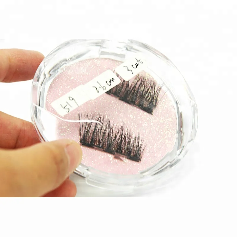 

Four Leaf Clover magnetic eyelashes 3d silk false eyelashes, Natural black