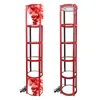 Portable exhibit display cases rotating twisit display case jewelry