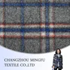 Twill Woolen Tartan Fashion Fabric, wool/polyester/viscose blend fabric