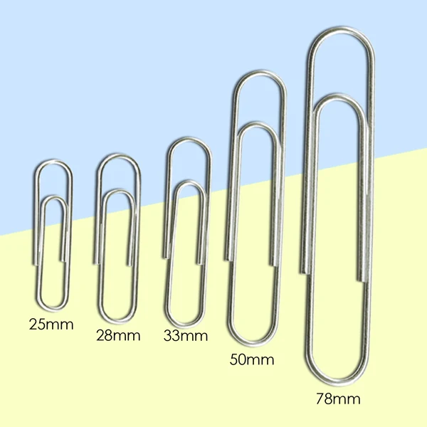 
Foska Hot Sale Good Quality Round Nickel Plating Paper Clips 