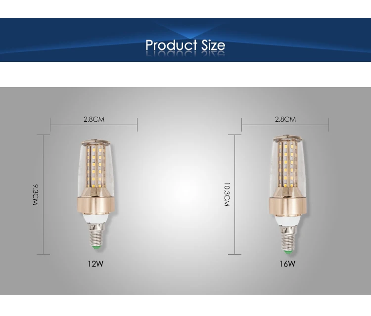 Energy Saving 16w E14 Led Candle Light Led Light Bulb