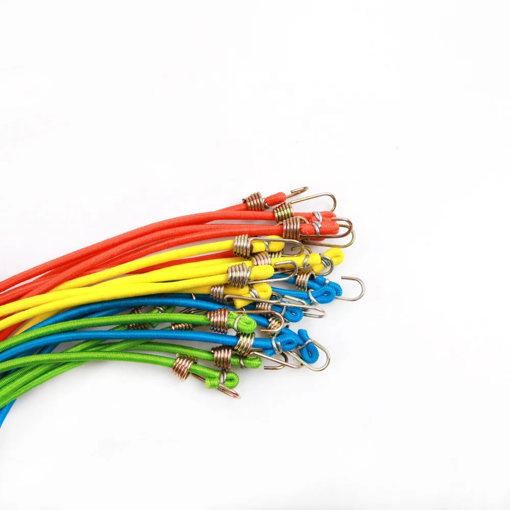 
20 pcs 4mm colored elastic bungee cord strap assortment 
