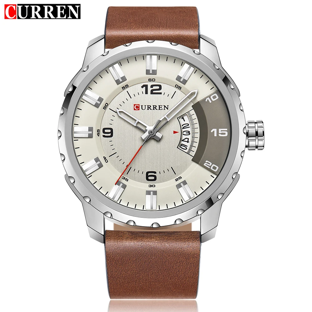 

2017 Sports Mens Watches Top Brand Luxury Fashion Wristwatch japanese movement watches great dials Quartz Curren Watch 8245