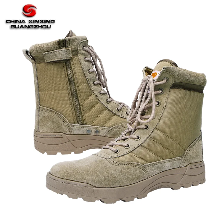 

Rubber sole tactical boots desert men's boots military use swat boots