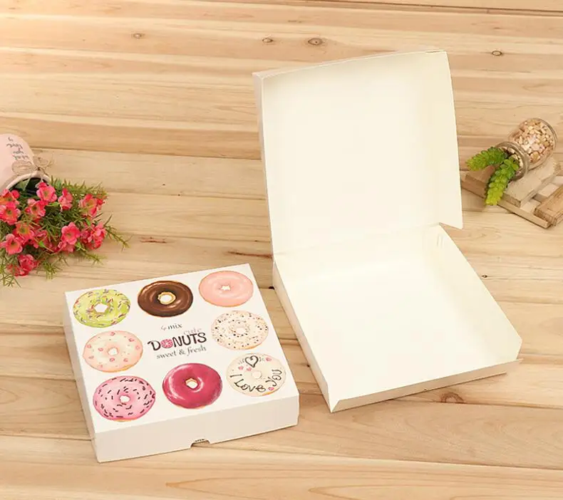 Custom Donuts Packing Cartons One-off Blank Baking Packing Box For West ...