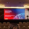 3.9mm pixel led display/Led wall at World trade center fashion