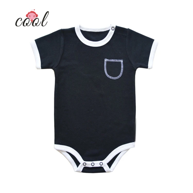 

Summer baby clothes romper onesie baby short sleeve interlock solid color infant baby bodysuits