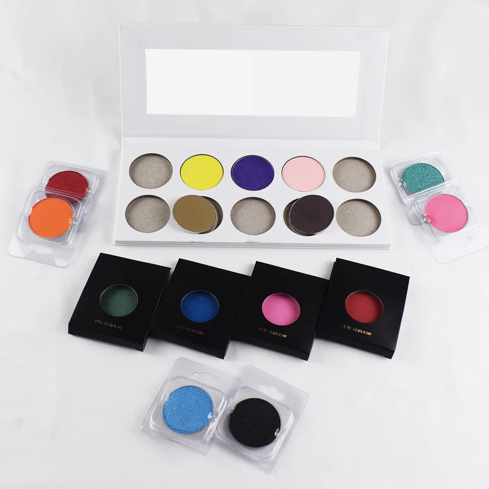 

Custom Your Brand Makeup Eyeshadow Palette Private Label Single Eye Shadow, Single-color