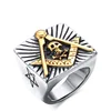 Hip Hop Jewelry Mens Punk Vintage Styles Custom Titanium Steel Material Ring Casting Mold
