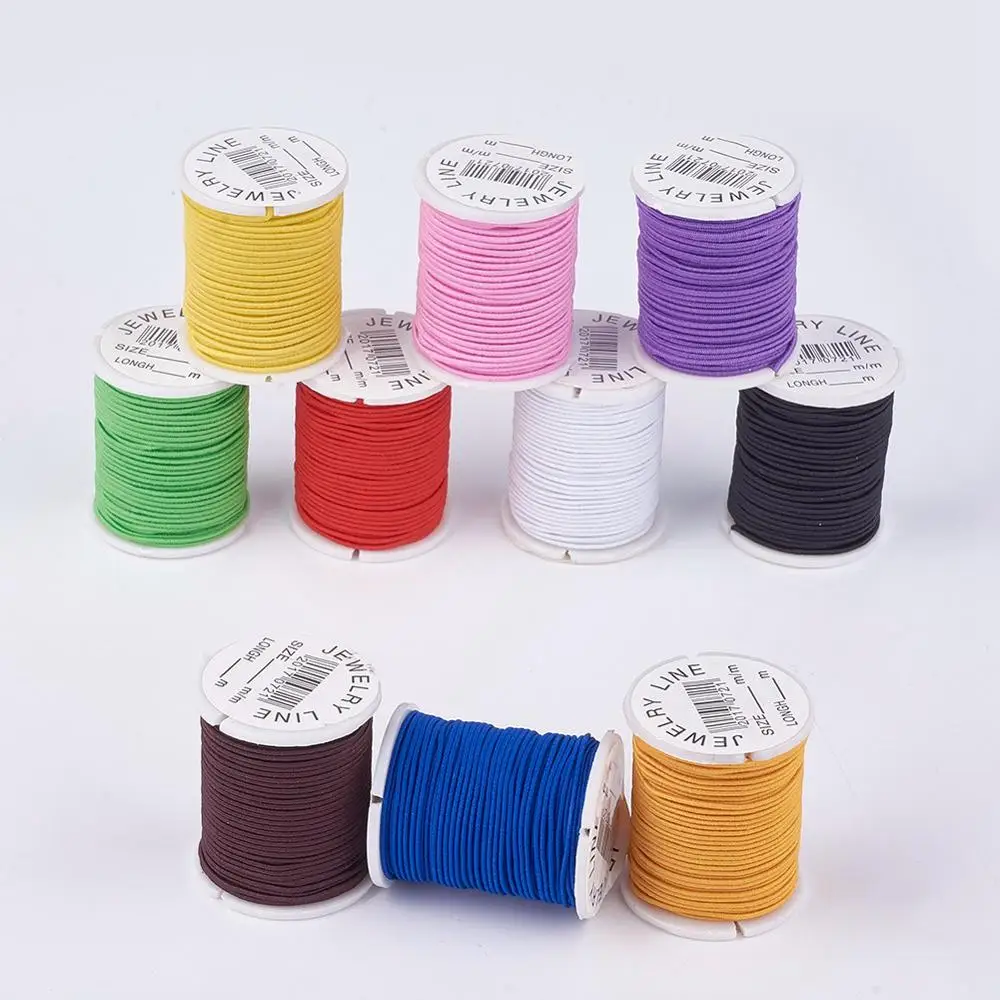 

PandaHall 1mm Mixed Color Soft Elastic Fibre Cords