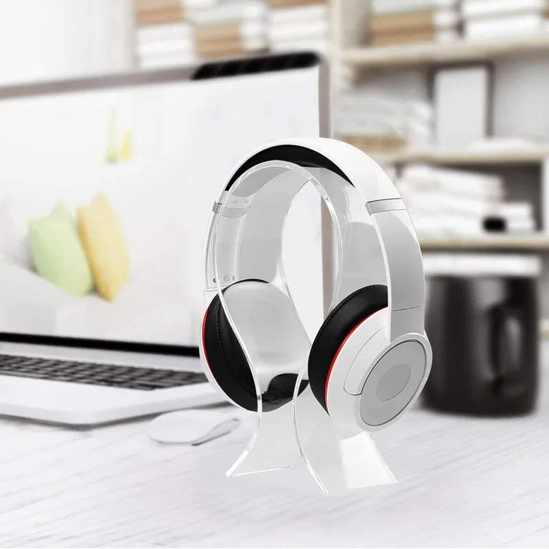 2018 Wholesale Acrylic Headphone Stand Display Headphone Holder