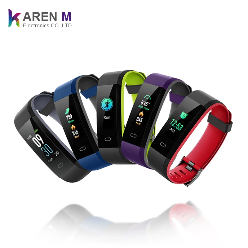 

Amazon Hot Selling Smart wristband ID115 plus Color HR with VeryFIT Pro smart bracelet BQB CE ROHS fitness tracker, Black;green;blue;red;purple