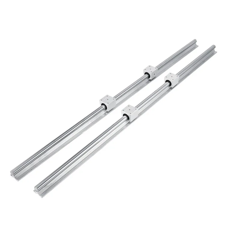 SBR 20-1200mm 20MM LINEAR SLIDE GUIDE SHAFT 2 RAIL+4SBR20UU Bearing Block CNC se