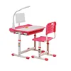 MDF height adjustable children study cum computer table and chair set for kids