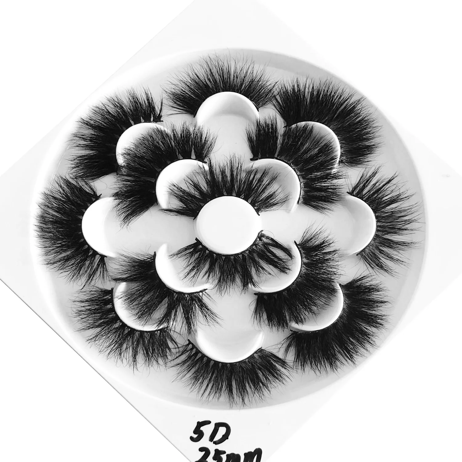 

High Quality 25mm Mink Eyelash False Eyelashes Private Label 4D 6D 5D Mink Eyelashes, Natural black
