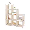 4-tier 9-Cube bookcase book shelf for living room furniture