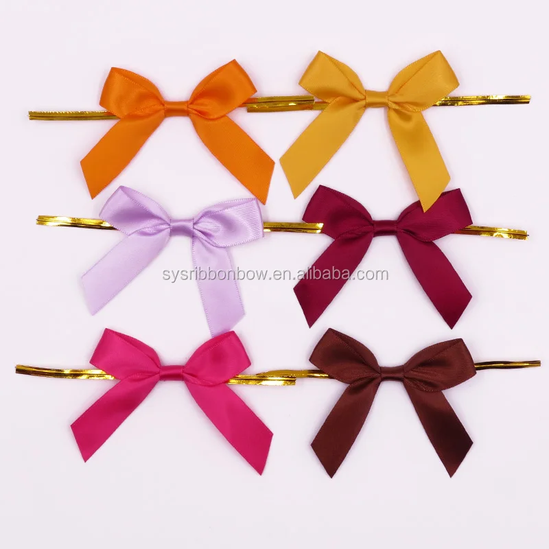 Holidays packing bows wrapping ribbon bow with elastic band gift ribbon bows