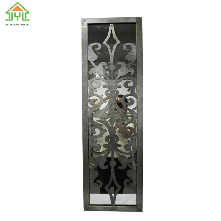 Manufacture vintage Classical Colourful Metal Wall Art Mirrors decorative