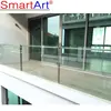 China Gold Manufacturer Interior glass stair railing with LED light