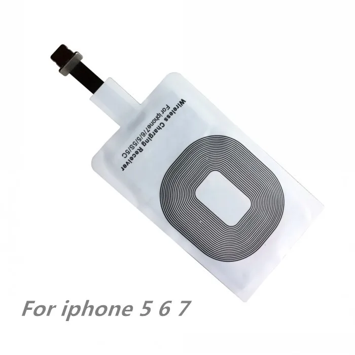

Qi standard Universal receiver For iphone 5 6 7 7 Plus qi wireless charger receiver