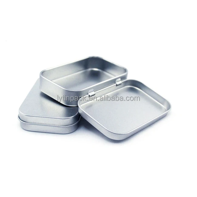 small metal hinged tins