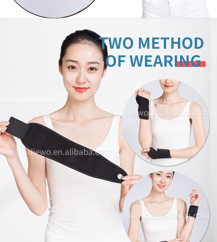 Black Wrist Brace For Ganglion Cyst Arthritis Carpal Tunnel Breathable