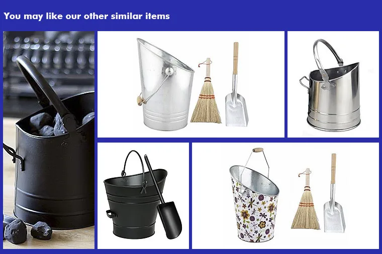MAGICLULU Fireplace Ash Shovel Iron Grill Charcoal Shovel