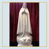 High quality custom catholic religious life size outdoor stone white marble blessed virgin mary statue