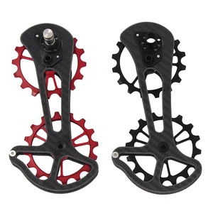16T Carbon Fiber Bike Rear Derailleur Pulleys Jockey Wheel Ceramic Bearing Ultralight Bicycle Jockey Wheel for Shimano Ultegra