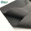 Quality polyester twill woven stretch fusible interlining with double dot pa coating in the back side for garment suit uniform