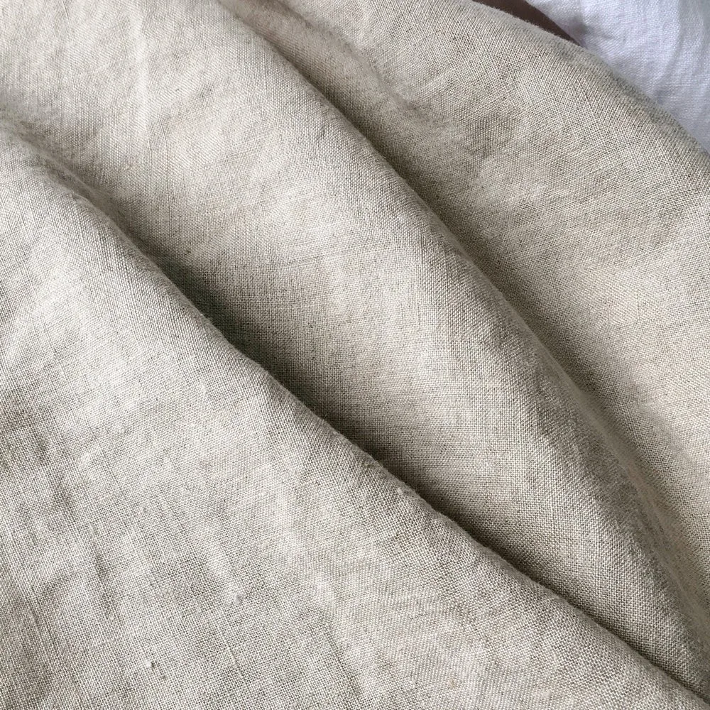 280cm Wide 185gsm Solid Color Yarn Dyed Linen Fabric Use Linen Bedding