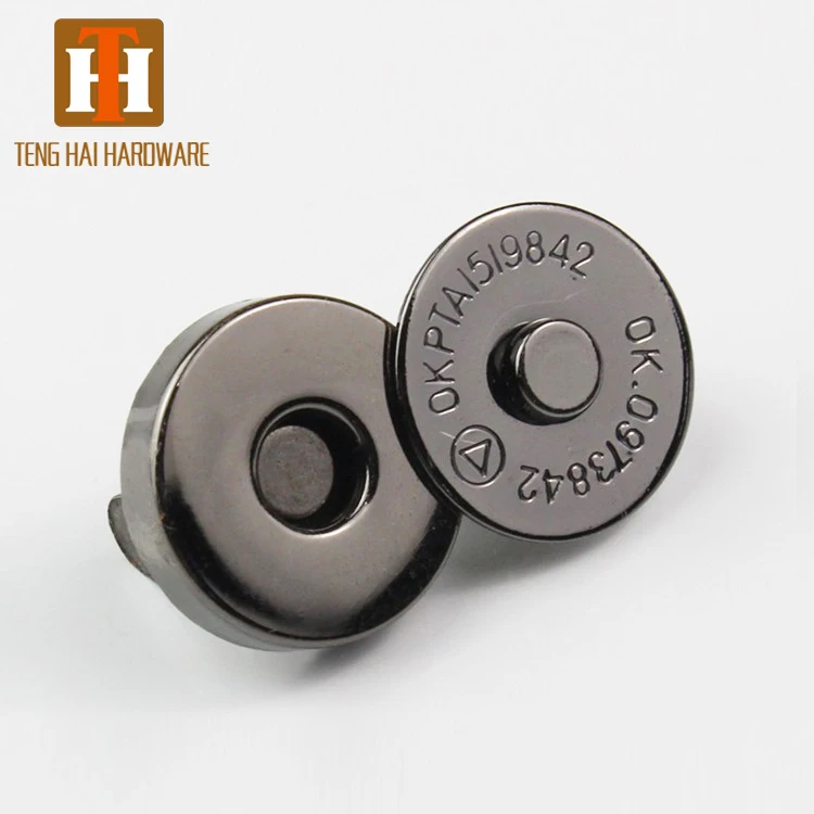 

Widely used 18 mm brass magnet snap button for bag cover