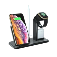 

2020 New 3 in 1 Fast Charging Station for Apple Watch for Airpods Wireless Phone Charger Dock Stand for iPhone for All Phones