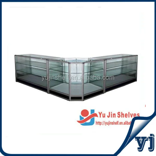 Combined Store Counter Type Display Retail Glass Counter With Sliding Mirror Doors Buy Glass