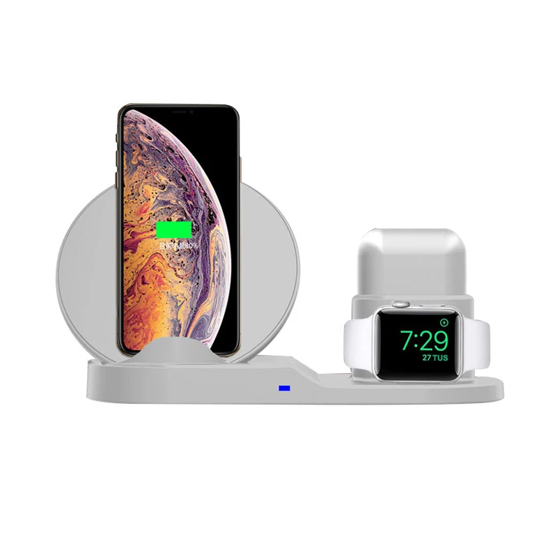 

Fast qi wireless charger phone holder for samsung s7 s8 s9, for apple watch series 1,2,3,4 wireless charging stand