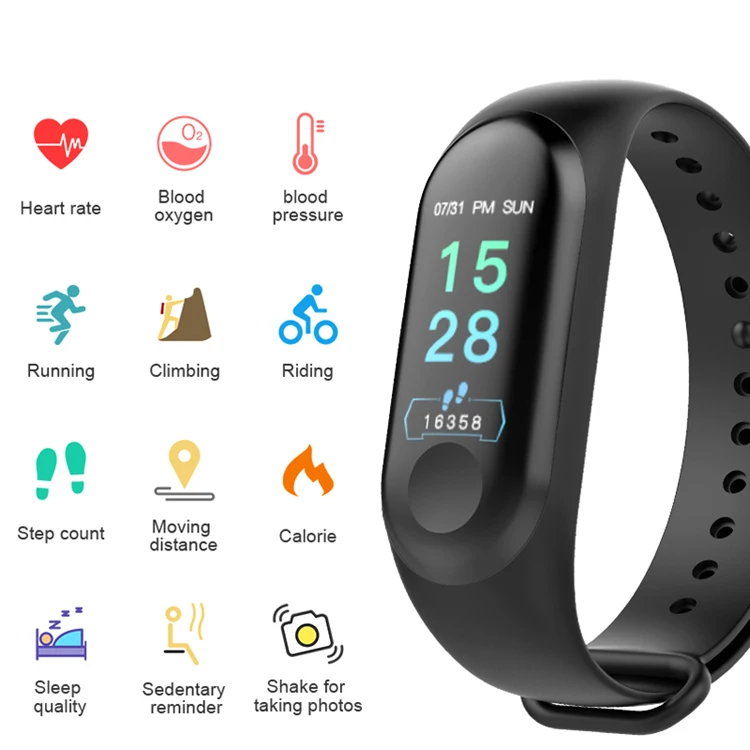 hot sale m3 smart band for fitness tracker sport smart bracelet m3 health watch M2