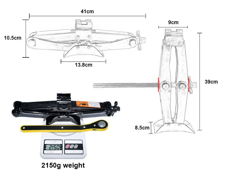 High Quality 2 Ton Small Scissor Jack - Buy Scissor Jack,High Quality ...