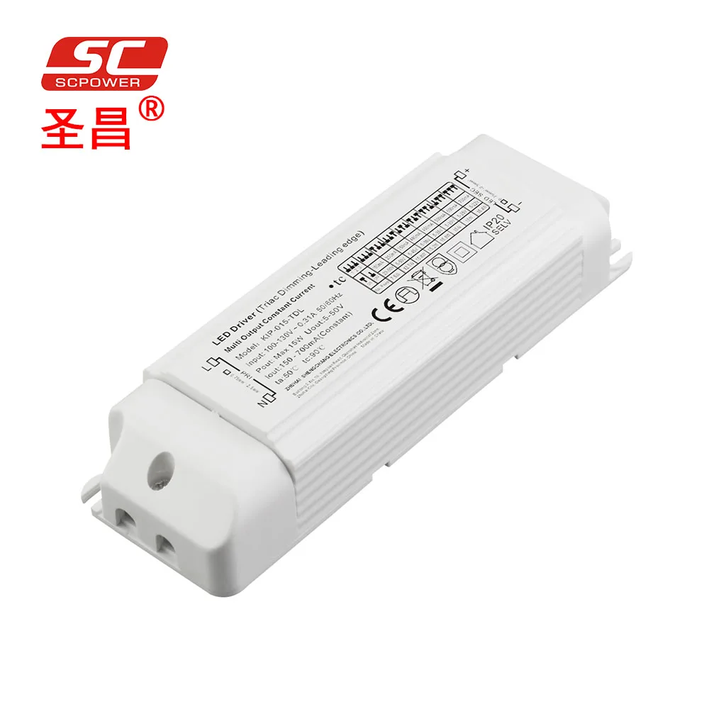 15W triac dimmable led driver be applicable hotel hospital gym and light bulb neon lights and Christmas lights