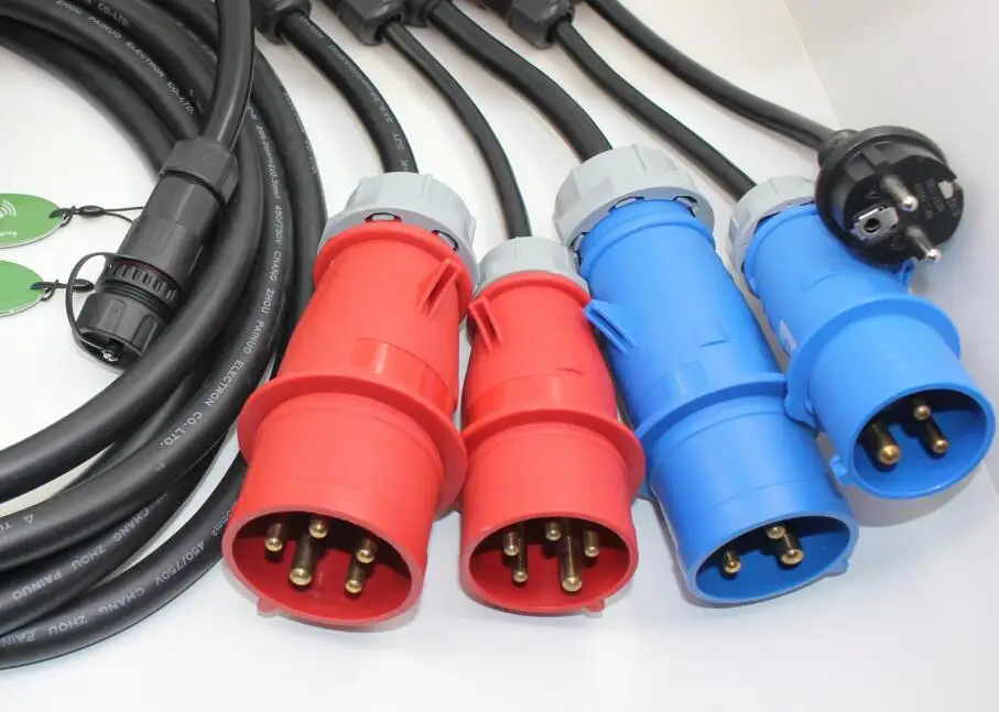 
16A evse J1772 Plug to 2 pin eu schuko plug charging cable mode 2 